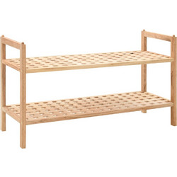 vidaXL Παπουτσοθήκη Ξύλινη Καρυδί Μ69xΠ26xΥ40cm 247102