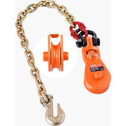 VEVOR 2 Ton Snatch Block Chain Flatbed Tow Truck Rollback Carrier Carrier Cable