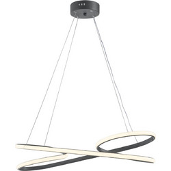 Arkolight Κρεμαστό Φωτιστικό Οροφής Δίφωτο LED με Φυσικό Λευκό Φως Φ60cm 1716-8/60
