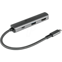 Good Connections USB-C Docking Station με HDMI 4K PD Γκρι (HUB-C002A) HUB-C002A