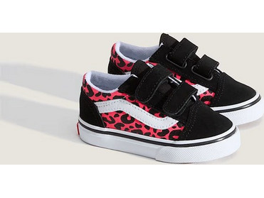 VANS VN000CRWFOC1 Old Skool V glitter leopard