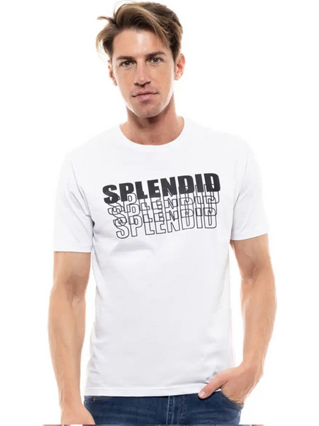 Splendid fashion ανδρικό t-shirt 47-206-047 WHITE