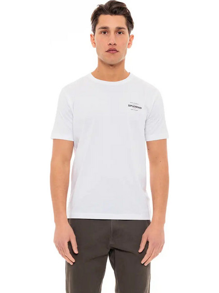Splendid fashion ανδρικό t-shirt 49-206-001 WHITE