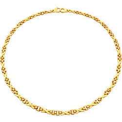 Unisex κολιέ από χρυσό Κ14 NK10610