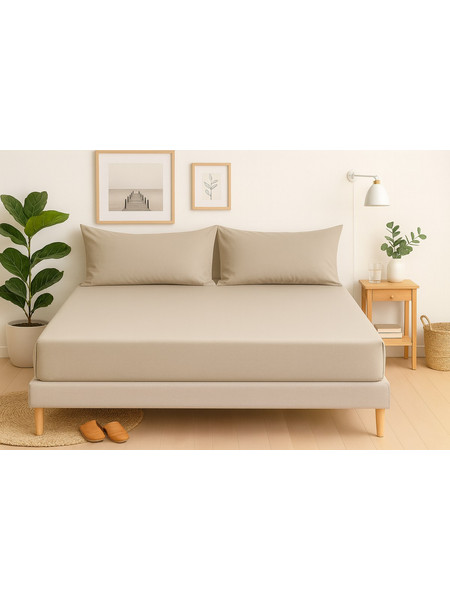 Ζεύγος Μαξιλαροθήκες 50x70 Cosmin Fashion Softelle - Beige