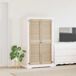 vidaXL Πόρτα Ντουλάπας με πόρτα 2 τεμ. Φυσικό 140,5 x 39,5 εκ
