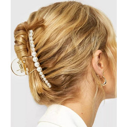 Κλάμερ Μαλλιών με Πέρλες Maleya (10x2.5cm) | AC13, hrd-AC13