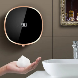 Dispenser 280 ml αυτόματο για αφρό πλυσίματος χεριών 2000mah τοίχου - Μαύρο YC09