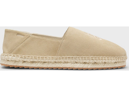 Ανδρικές Suede Εσπαντρίγιες Με Logo Μπέζ Hugo 50563325-294