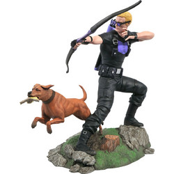 Diamond Select Toys Marvel Gallery Hawkeye with Pizza Dog 23cm