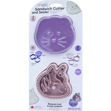 Melii Sandwich Cutters Unicorn/Cat 6 τεμ