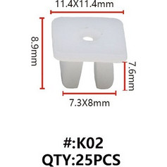 K02 ΚΛΙΠΣ ΠΛΑΣΤΙΚΑ ΠΑΞΙΜΑΔΙΑ ΓΙΑ ΒΙΔΕΣ