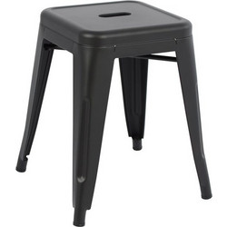 ΣΚΑΜΠΟ ΜΕΤΑΛΛΙΚΟ MELITA HM0096.42 ΣΕ ΜΑΥΡΟ ΜΑΤ ΧΡΩΜΑ 37x37x45Υεκ