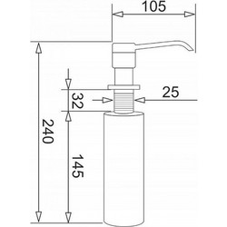 Pyramis Dispenser DP-01 Volcano - (028102701)