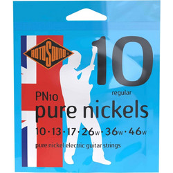 Rotosound PN10 Σετ 6 Χορδές Ηλεκτρικής Κιθάρας Pure Nickel 10-46" Normal Tension