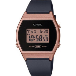 Casio Ψηφιακό Γυναικείο Ρολόι Χρονογράφος με Μαύρο Καουτσούκ Λουράκι LW-204-1AEF