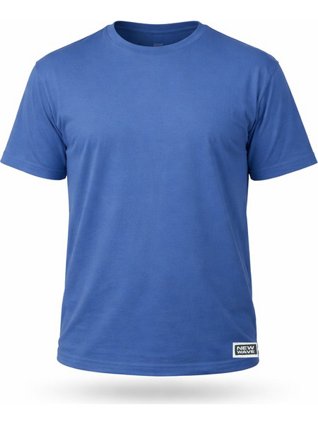 NEW WAVE Ανδρικό T-Shirt One Piece Λαιμόκοψη Βαμβάκι 261-35 Μπλέ