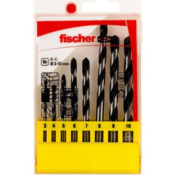 fischer Σετ 8 Διαμαντοτρύπανα για Δομικά Υλικά 536607