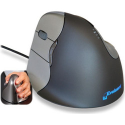BakkerElkhuizen Evoluent 4 Left Hand Ασύρματο Ποντίκι Εργονομικό Vertical Black Grey