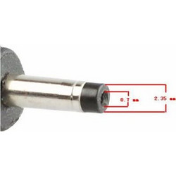 Powertech POWERTECH βύσμα για φορτιστή Asus laptop, M21, 19V, 2.35x0.7mm