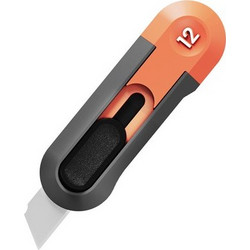 DELI DELI κοπίδι HT4007C, άμεσο άνοιγμα/επαναφορά, πλαστικό, 12mm, γκρι/πορτοκαλί