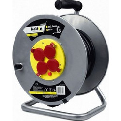 Keltin Μπαλαντέζα Μεταλικό Καρούλι 4 Θέσεων 25m 3x2.5mm K00232