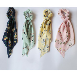 Floral Scarf Scrunchies