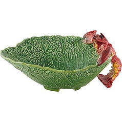 Μπωλ Σαλάτας Με Αστακό Κεραμικό Μεγάλο Green Cabbage With Lobsters Bordallo Pinheiro (40x33x17 cm)