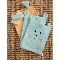 Palamaiki Σετ γάντια μπάνιου πετσετέ Baby Bath 17x23 BG100 AQUA