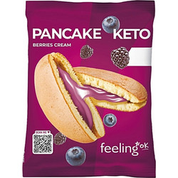 Pancake Πρωτεΐνης με Κρέμα Φρούτα του Δάσους Low Carb Keto-Frienndly FeelingOk 50g - FeelingOk