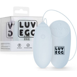 Luv Vibrating Egg Δονητής Egg για Ζευγάρια με Τηλεχειριστήριο Μπλε
