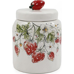 Jar κεραμικό με φράουλες 12X16cm