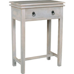 MAISON CONSOLE Έπιπλο Κονσόλα 1 Συρτάρι, Ξύλο Mango Antique Άσπρο ΕΙ929,1 (1ΤΜΧ)