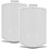 Elipson RAIN 6 Παθητικά Ηχεία Εξωτερικού Χώρου 120W Αδιάβροχα IP66 Λευκά (Ζεύγος)