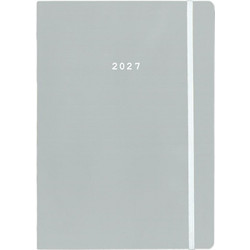 Next ημερολόγιο 2027 Pastel ημερήσιο flexi γκρι με λάστιχο 12x17εκ. Γκρί