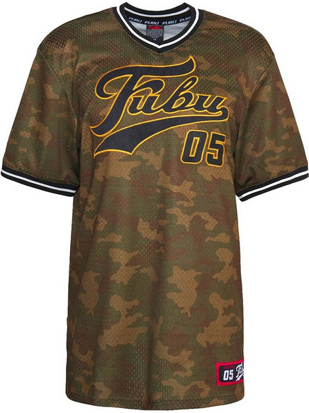FUBU Ανδρική κοντομάνικη μπλούζα Varsity Camo Mesh Tee OLIVE