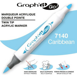 ΜΑΡΚΑΔΟΡΟΙ ΑΚΡΥΛΙΚΟΙ ΔΙΠΛΗ ΜΥΤΗ HOT PINK GRAPH IT GO OZ