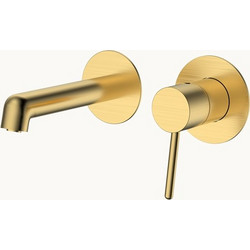 RAVENNA Nami 11 Brushed Gold PVD Εντοιχιζόμενη Μπαταρία Νιπτήρος