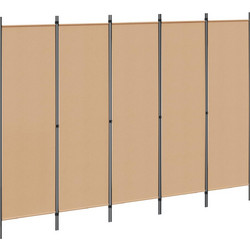5-Panel Διχοτόμος Μπεζ 250 x 180 cm Ύφασμα 42039195