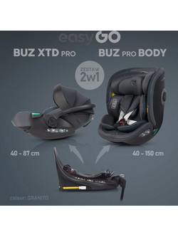EasyGo Σετ Καθισμάτων Αυτοκινήτου EasyGo 2in1 Buz Xtd Pro Buz Pro Body Granito