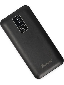 Yosonda A63 Power Bank 10000mAh 10.5W με Θύρα USB-A & Θύρα USB-C Black