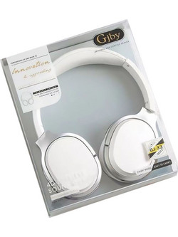 Gjby GJ-33 Ενσύρματα Ακουστικά Over Ear Λευκά
