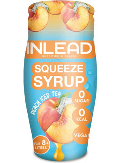 Συμπυκνωμένο Σιρόπι με γεύση Peach Iced Tea χωρίς Ζάχαρη Vegan Inlead 65ml - INLEAD