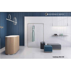 Kolossos Iceberg 60x120 cm Πλακάκι Δαπέδου και Τοίχου Πορσελανάτο