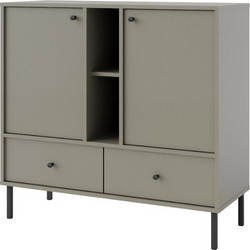 Μπουφές Siera 2F 2S Shelf-Χακί