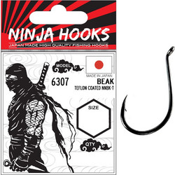 Ninja Teflon Coated Beak Hook (6307) 4/0 / 5 Τεμάχια
