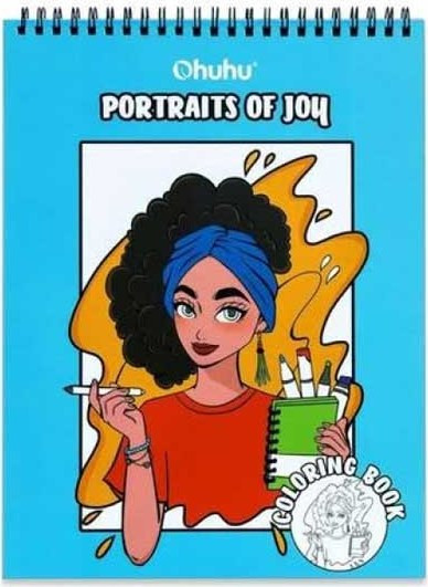 Ohuhu Coloring book βιβλίο ζωγραφικής Portraits of Joy