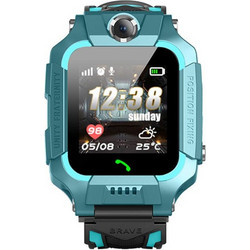 Παιδικό Smartwatch με Λουράκι από Καουτσούκ/Πλαστικό Τιρκουάζ Q11