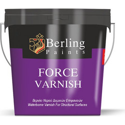 Berling Force Varnish Βερνίκι Επιφάνειας Κονιαμάτων Νερού Satin 9lt