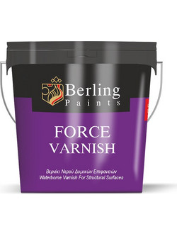 Berling Force Varnish Βερνίκι Επιφάνειας Κονιαμάτων Νερού Satin 9lt